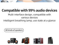 Receptor transmisor de Audio con Bluetooth, pantalla LED de M5, 3,5mm, AUX, R/L, RCA, TF/u-disk, adaptador inalámbrico estéreo, Control IR con micrófono - details 30