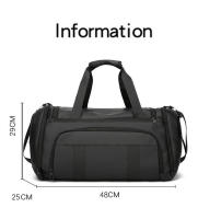Gym Fis con bolsillo para zapatos, entrenamiento deportivo, equipo de corta distancia, bolsos de hombro, bolsa grande seca y húmeda para exteriores - details 0