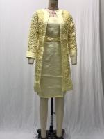 2025 nuevo vestido cárdigan de encaje de color para mujer con dos abrigos - details 9