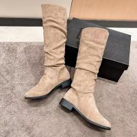 Botas largas informales para mujer, zapatos planos a la moda - details 8