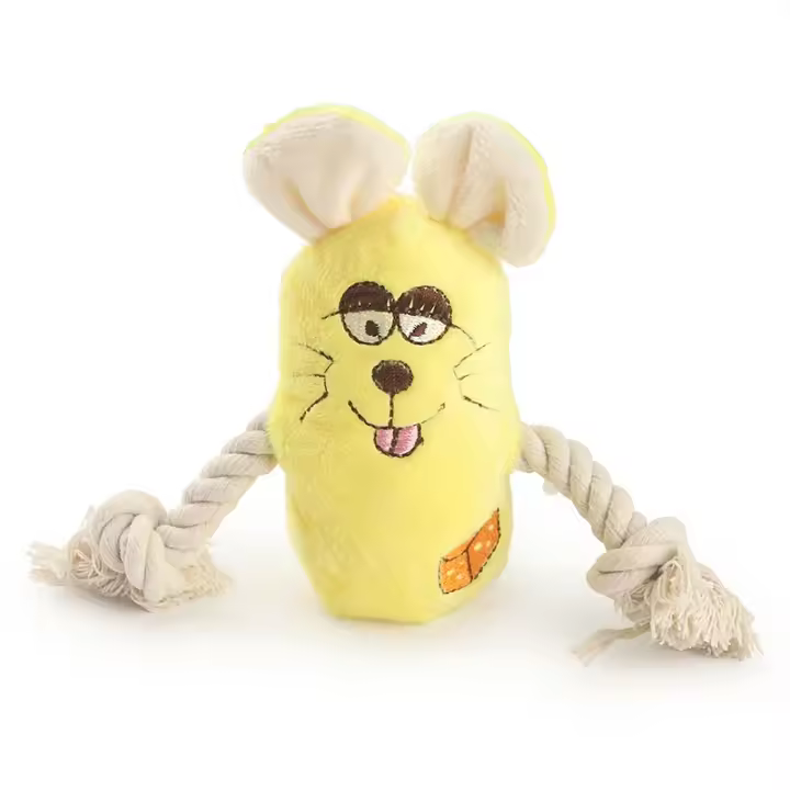 Juguete de Peluche Suave en Forma de Aguja Sonido Roncante Juego de Limpieza Dental para Mascotas - 1