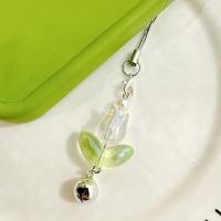 Y2K-abalorio de tulipán con flores estéticas para teléfono, colgante con cuentas, cordones para teléfono móvil, cadenas acrílicas Kawaii para teléfono, regalo de joyería - details 0