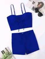 Bikinis con cordón frontal, cintura alta para mujer, bañadores de mujer, bañador para nadar, ropa de playa 2025 - details 38