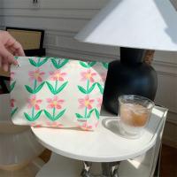 Bolsa de Maquillaje Floral de Algodón Monedero de Bolsillo con Cierre de Cremallera para Mujeres - details 7