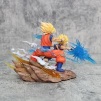 Figura de Son Goku, Kamehameha, Kakarotto Cell, Super Saiyan, modelo de decoración, estatua, muñeca, reg - details 17
