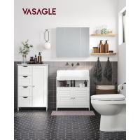 Gabinete de Almacenamiento Ajustable con 4 Cajones y Puerta Simple Blanco LHC41W para Sala de Estar Cocina Entrada - details 1