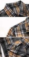 Camisa de Manga Larga con Estampado Geométrico a Rayas Estilo Casual para Hombres - details 22
