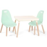 Juegos de mesa y sillas de color marfil y rosa - details 9