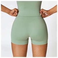 Pantalones cortos de yoga para mujer, bodys deportivos transpirables de cintura alta, para correr, gimnasio y entrenamiento de verano - details 17