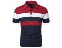 Polo de golf a rayas para hombre, camiseta de manga corta con solapa, ropa deportiva transpirable, camisetas de verano - details 16