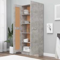 Armario de Libros Estante Estantería Soporte Almacenamiento Muebles Decoración Oficina Estudio Contrachapada Gris Hormigón 82,5x30,5x185,5 cm - details 3