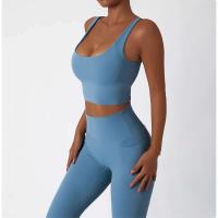 Conjunto de Yoga Sin Costuras para Mujeres Uniforme de Gimnasio de Entrenamiento Sujetador PIESS - details 6