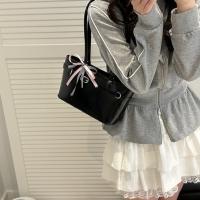 Bolso de hombro portátil de cuero PU con lazo, bolso de hombro Y2K para ir al trabajo, bolso francés para las axilas, bolso de ocio de estilo coreano para mujer - details 13