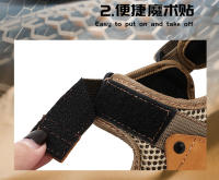 Sandalias de piel de vaca de primera capa para exteriores, sandalias de senderismo de verano, zapatos de playa con punta abierta - details 4