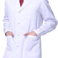 Bata de Laboratorio Hombre Mujer, Bata Médica Algodón Poliéster Bata Blanca Manga Larga Bata Laboratorio Disfraz Doctora para Estudiantes Escuela Laboratorio de Ciencia Enfermera - details 10