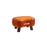 Taburete Otomana, Taburete para Sofá para Cambiar Zapatos con 4 Patas de Madera, Taburete Bajo, Tapizado Taburete Reposapiés, 40 × 29 × 32CM, Beige - details 10