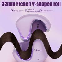 Rizador de pelo profesional de 32mm, rizador de pelo de cerámica con ondas profundas, varita, herramientas de estilismo en rollo de huevos, calentamiento rápido - details 2