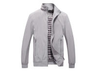 Primavera otoño hombres Bomber elegante hombres delgados Color sólido chaquetas de negocios Stand Collar rompevientos ts ropa - details 5