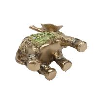 Estatua dorada de la suerte, estatuilla de riqueza, regalo, decoración del hogar, escultura de elefante Feng Shui - details 28