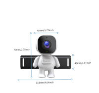 Car Baby Care Monitor HD Visión Nocturna Monitor Ajustable y Cámara Monitor Cristal Adsorbente No Ocupa Espacio - details 7
