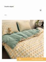 Juego de Ropa de Cama de Algodón Puro de Alta Calidad para el Hogar con Funda de Edredón de Manga Reina 100% Algodón Amigable con la Piel con Sábanas y Fundas de Confort - details 9
