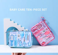 Set de Cuidado para Bebés 10pcs Limpiador de Nariz Herramientas de Seguridad Juego de Higiene para Recién Nacidos Tijeras Cortador de Uñas y Cabello - details 0