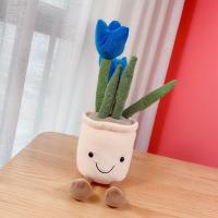 Decoración para el hogar, simulación de plantas, tulipanes, suculenta, muñeco, peluche, flores, maceta, adornos, muñecas de tela - details 8