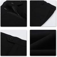 Traje de negocios ajustado para hombre, chaqueta y pantalones, 2 piezas - details 4
