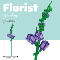 Building block bouquet simulation of flowers female gift assembly small particle building block children's assembly toy - details 6