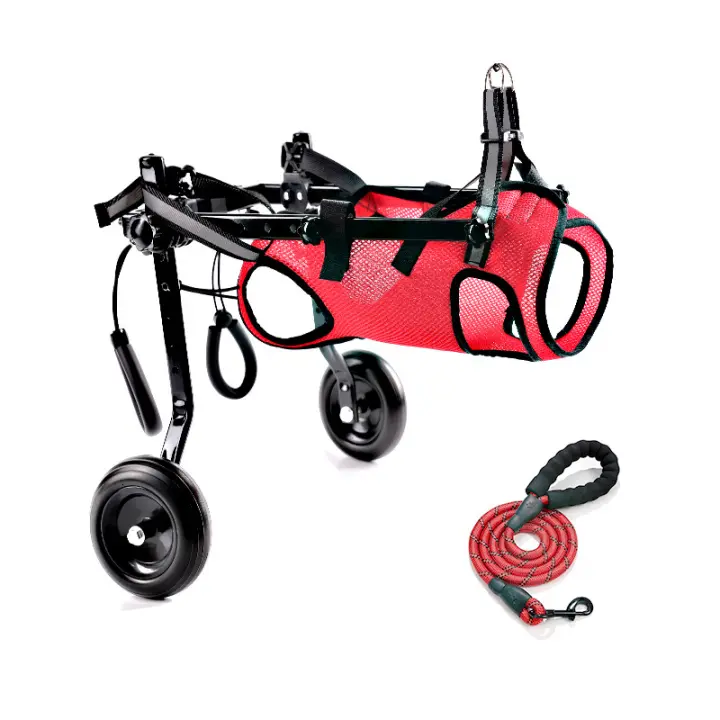 Silla de Ruedas Ajustable para Perros Pequeños Diseño Ligero en Aluminio y Polipropileno - 1