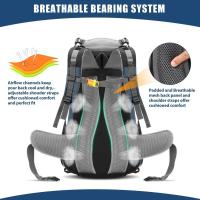 Mochila deportiva impermeable de 50L ideal para senderismo, montañismo, expediciones de camping y viajes - details 3