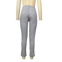 Nueva moda femenina: pantalones lápiz ajustados con cintura - details 34