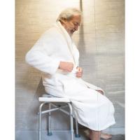 Taburete de Baño Ducha (150 kg) Reforzado con Doble Barra, Cojín, Silla Ajustable, Banqueta Antideslizante, Sin Herramientas - details 5