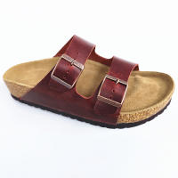 Sandalias al aire libre de una palabra, zapatos de playa, zapatos de hombre, zapatos de mujer, zapatillas de cuero genuino, verano bajo - details 33
