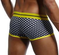 Marca JOCKMAIL, bragas masculinas, Boxers transpirables, ropa interior de algodón para hombres, bolsa convexa en U, calzoncillos sexis con estampado de hojas, pantalones cortos para el hogar - details 4