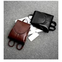 Nueva mochila, mochila simple para mujer, cuero de cera de aceite, mochila pequeña informal, bolso de viaje de alta gama de moda - details 9