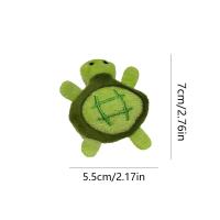 Llavero de peluche de tortuga de dibujos animados divertidos, juguetes suaves, etiqueta de nombre de bolsa, broche de tortuga de peluche, colgante de llave de coche - details 1