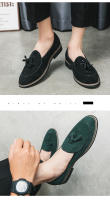 Mocasines de gamuza de gran tamaño, versión coreana de zapatos de cuero de traje de color sólido a la moda. - details 7