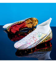 Botas de fútbol profesionales AG para hombres, zapatos de fútbol para niños, tacos altos para el tobillo, zapatillas de fútbol de hierba, zapatos de entrenamiento de Futsal, gran oferta - details 29