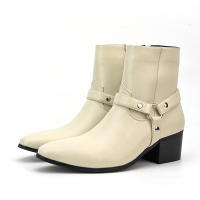 Botas Chelsea para hombre con hebilla británica puntiaguda - details 8