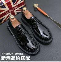 Zapatos de vestir de diseñador para hombre y zapatos casuales de cuero Oxford, fáciles de usar, talla grande, punta redonda alta - details 3
