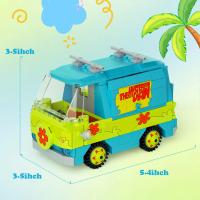 Kit de modelo de coche con máquina misteriosa para niños, 320 Uds., bloques de construcción, película Scooed Doo, Panel Van, vehículo de dibujos animados, juguetes para niños, regalos - details 3