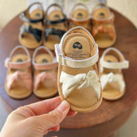 Sandalias De Verano Para Bebés Niñas Y Niños Con Lazo De Flor Y Suela Antideslizante Cómodas Y Transpirables Para Playa Y Exterior - details 1