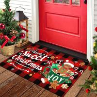 Alfombra de Bienvenida Navideña Antideslizante Poliéster Lavable para Dormitorio Baño Cocina - details 5