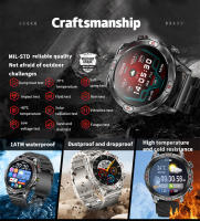 Reloj inteligente Deportivo De Alta Calidad,Pantalla AMOLED de 1,43 Pulgadas,Trae Tu Propia Linterna LED De Luz Fuerte,107+Modo Deportivo,Lmpermeabilización De Llamadas,Asistente De Salud,Reloj inteligente Con Brújula GPS Al Aire Libre,Para Android e Ios - details 3