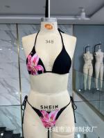 Nuevo estilo sexy traje de baño de tres piezas Charm Lily edición impresa personalizada - details 11