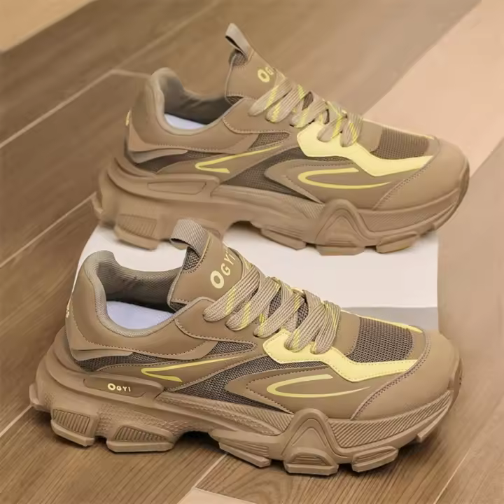 Nuevos Zapatos Para Hombre Malla Transpirable Moda Zapatillas Antideslizantes Suaves Deporte Al Aire Libre Corrida Versátiles Casuales - 1
