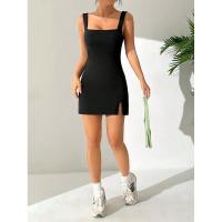 Vestido de Mujer Elegante 2025 Tela Fluida de Alta Calidad Corte Sirena Cintura Alta - details 6