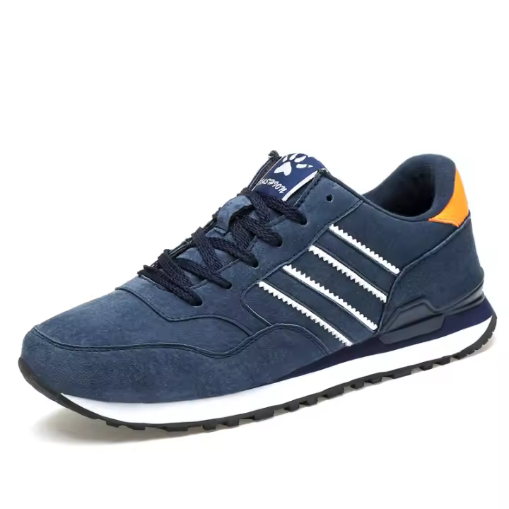 Zapatillas de deporte para hombre, zapatos deportivos informales de cuero, zapatos antideslizantes para correr, zapatos de tenis transpirables para hombre, zapatos planos cómodos - 1