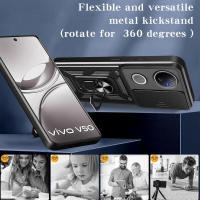 Funda de teléfono para Vivo V50, V50 Lite, V50E con cubierta deslizante para lente de cámara - details 5